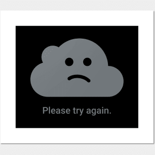 Try Again Cloud Posters and Art